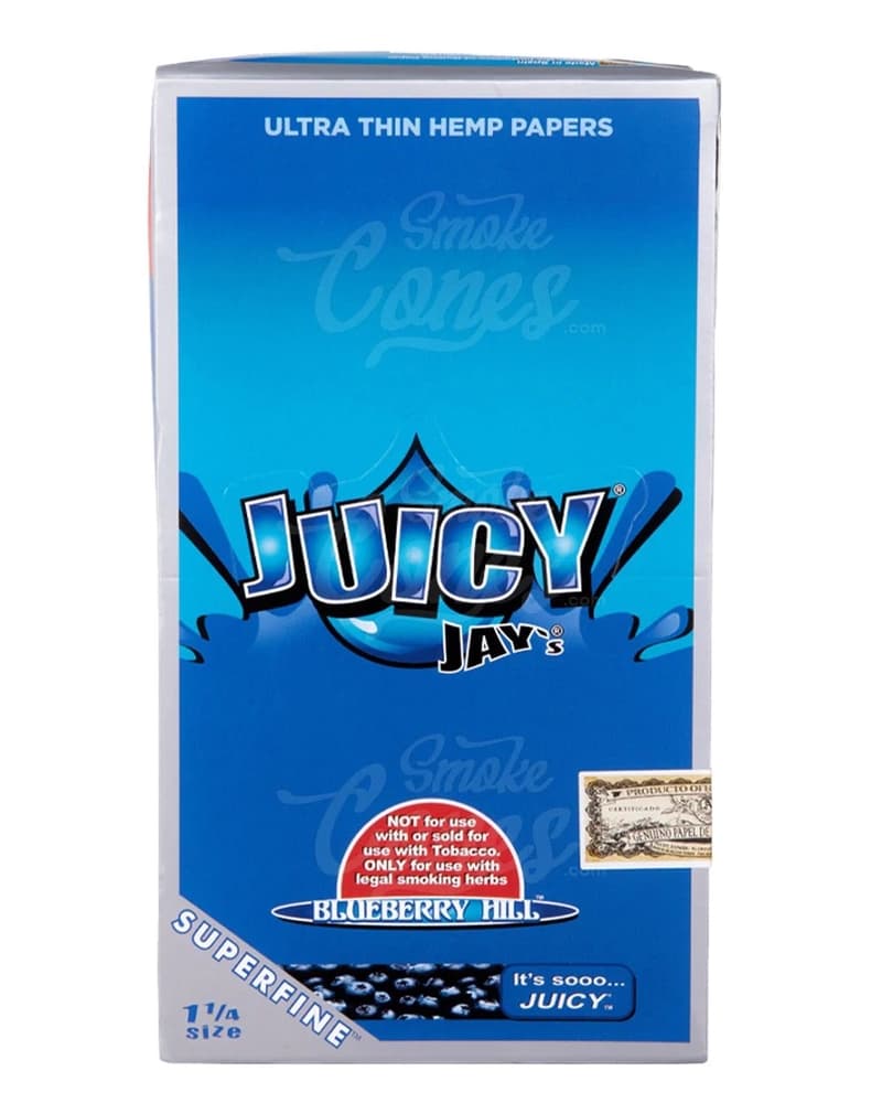 Juicy Jay Ultra Thin 1 1/4 Hemp Papers (24 Packs per Box)