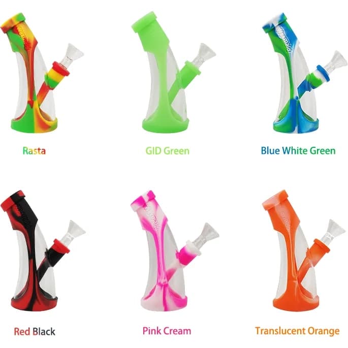 Waxmaid Mini Horn Silicone Waterpipe (Box of 6)