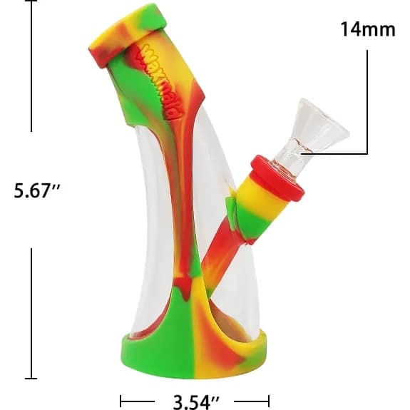 Waxmaid Mini Horn Silicone Waterpipe (Box of 6) alternate view