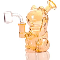 B41 – 5″ Electroplated Lucky Cat Waterpipe Assorted Color