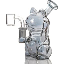 B41 – 5″ Electroplated Lucky Cat Waterpipe Assorted Color
