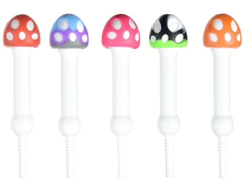 NC114 - Silicone Mushroom Nectar Collector With Tip (Pack of 5) (05123)