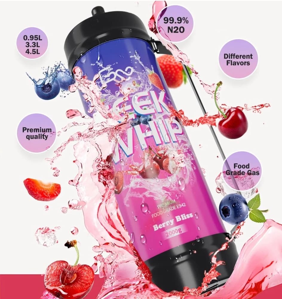 GEEK WHIP PREMIUM FOOD GRADE E92 2PK 2,000G (BERRY BLISS)