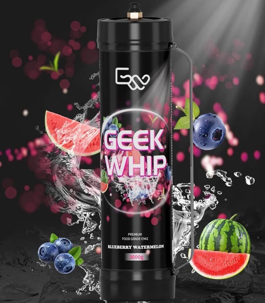 Geek Whip Premium Food Grade E942 Tank 3000g (Blueberry Watermelon)
