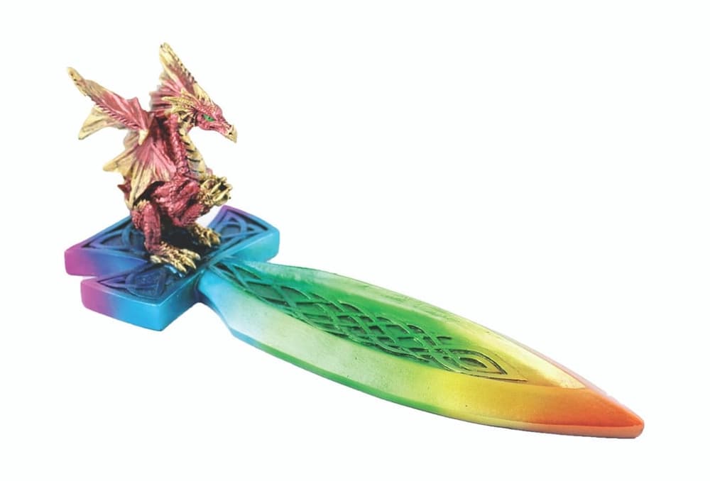 10.5″ Rainbow Sword Incense Burner
