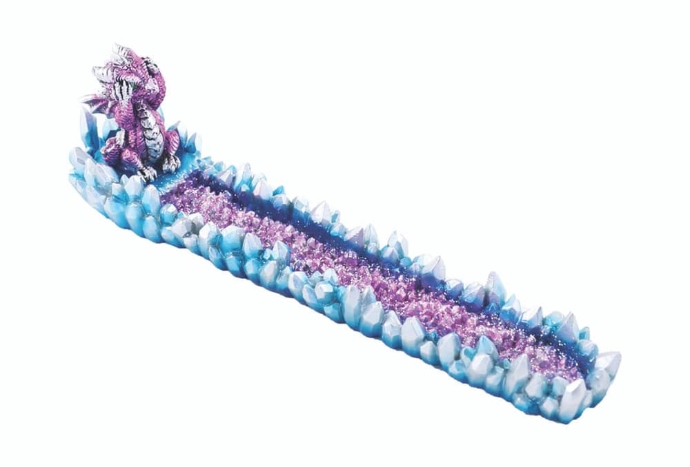 10.5″ Playful Purple Dragon Incense Burner