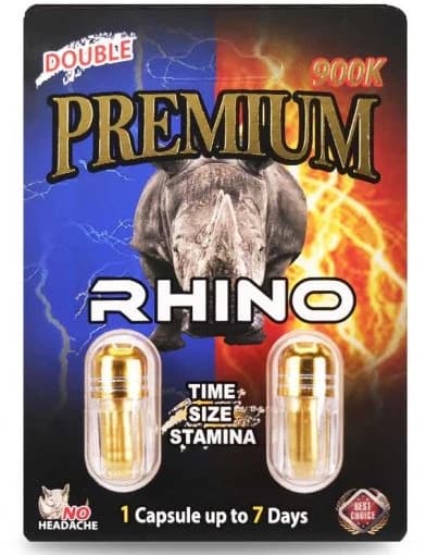 Rhino Double 900K Premium Pill