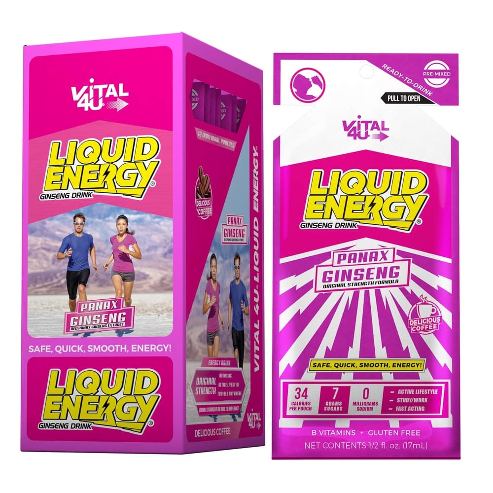 Vital 4 U Liquid Energy 12ct Coffee (Unit Cost $1.08)