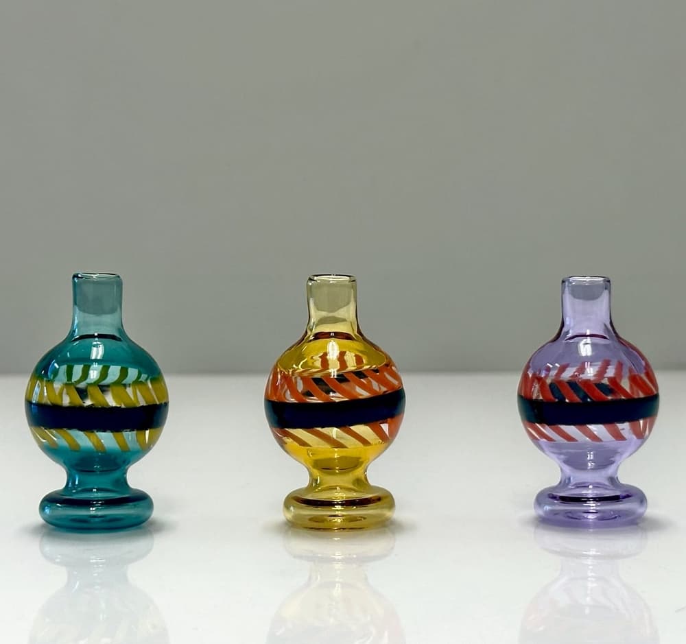 CC67 - Tape Design Bubble Carb Cap (Pack of 5) (Unit Cost $4.99)
