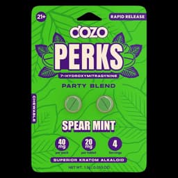 DOZO PERKS 7-HYDROXYMITRAGYNINE 2ct