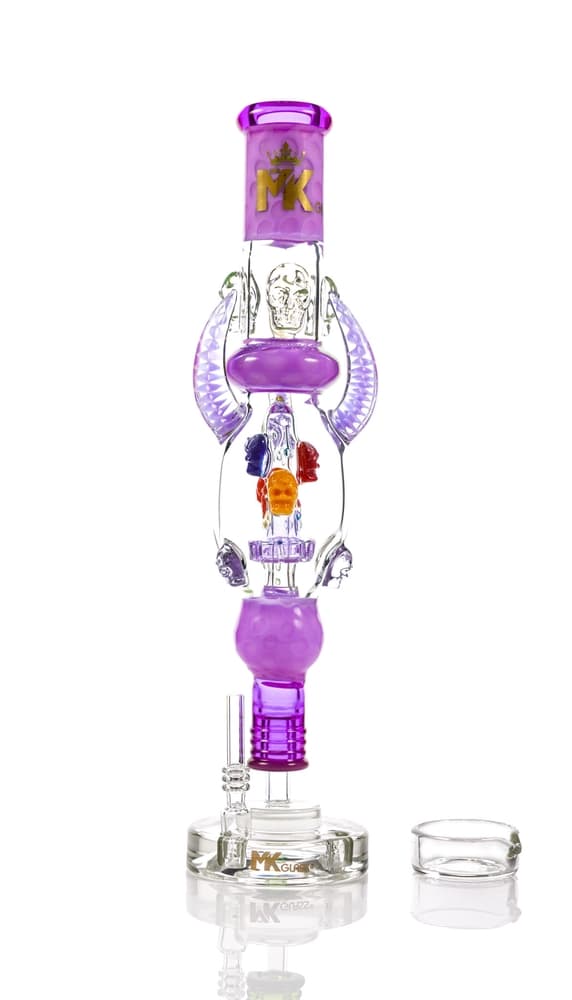 MKNC21 – MK100 12″ Skull Nectar Collector alternate view