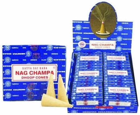 Satya Nag Champa Dhoop Cones (Pack of 12) (51184)