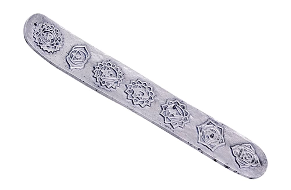 10″ Seven Chakras Aluminium Incense Ashcatcher (Pack of 6)