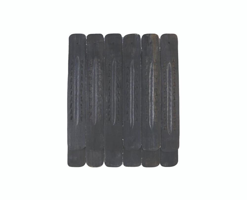 11″ Plain Black Wooden Ashcatchers (Pack of 12) (50333)