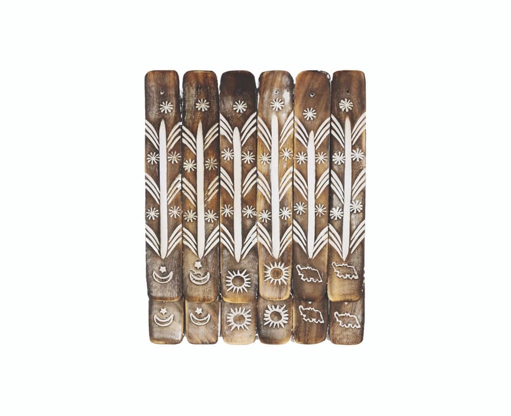 11″ Assorted Antique Wooden Ashcatchers (Pack of 12) (50332)
