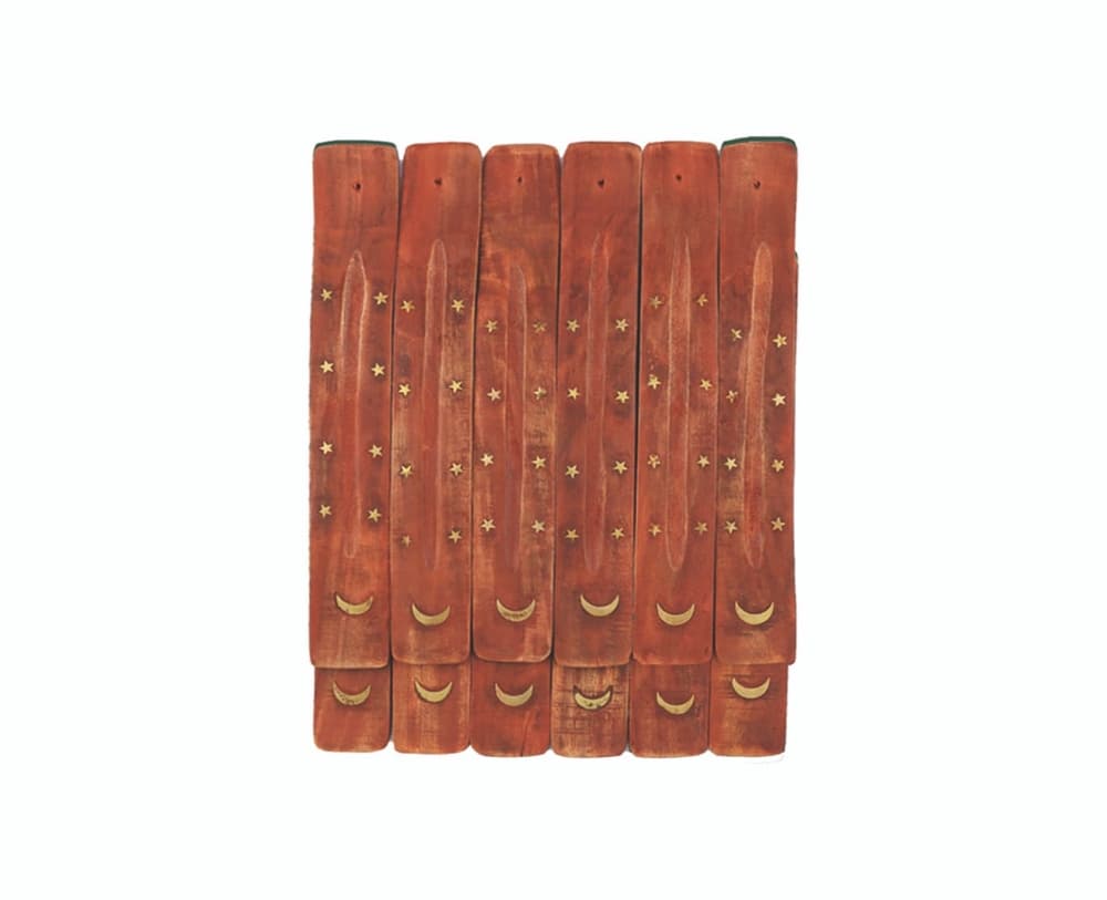 11″ Moon Wooden Ashcatchers (Pack of 12) (50330)