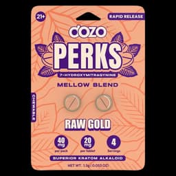 DOZO PERKS 7-HYDROXYMITRAGYNINE 2ct