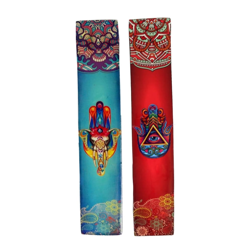11″ Hamsa Wooden Incense Ashcatchers (SET OF 6)