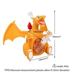 H385 - 7" Spitfire Dragon Water Pipe
