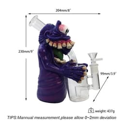 CY018 - 9" Bucktooth Monster Water Pipe