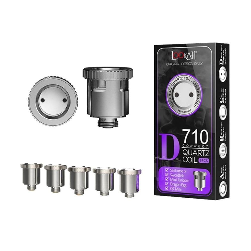 LOOKAH D 710 QUARTZ COIL - 5 PACK