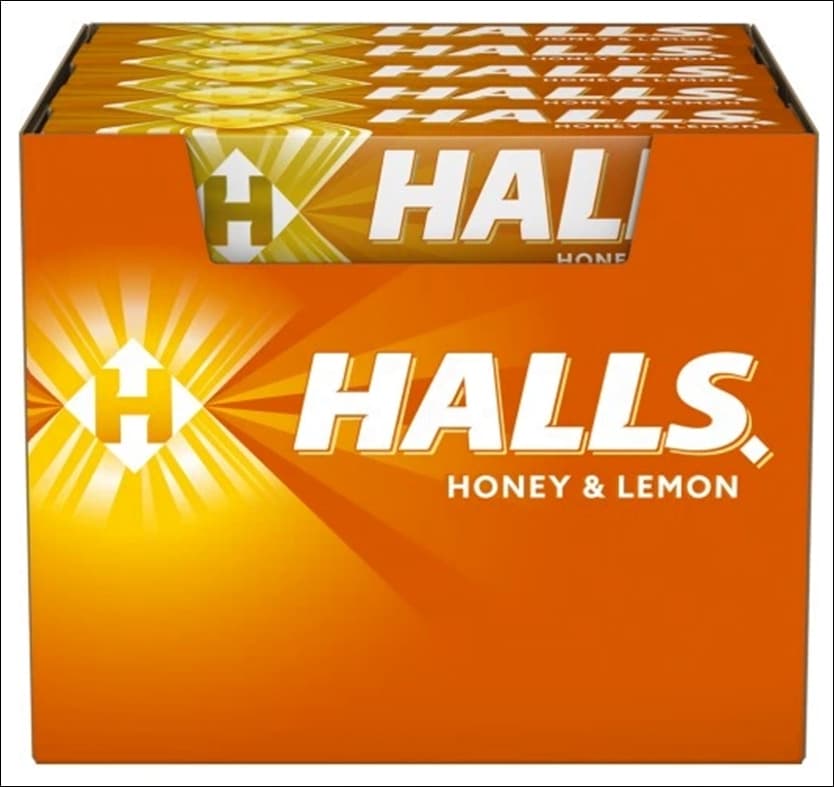 Halls Cough Drops 9CT Honey Lemon (20ct) (Unit Cost $0.59)