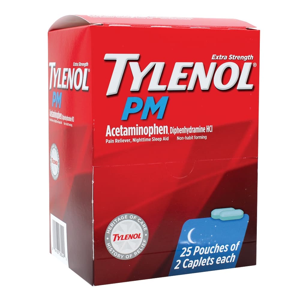 Tylenol Pain Relief 2CT Cap PM Box (25 Pouches of 2 caps) (Unit Cost $ 0.35)