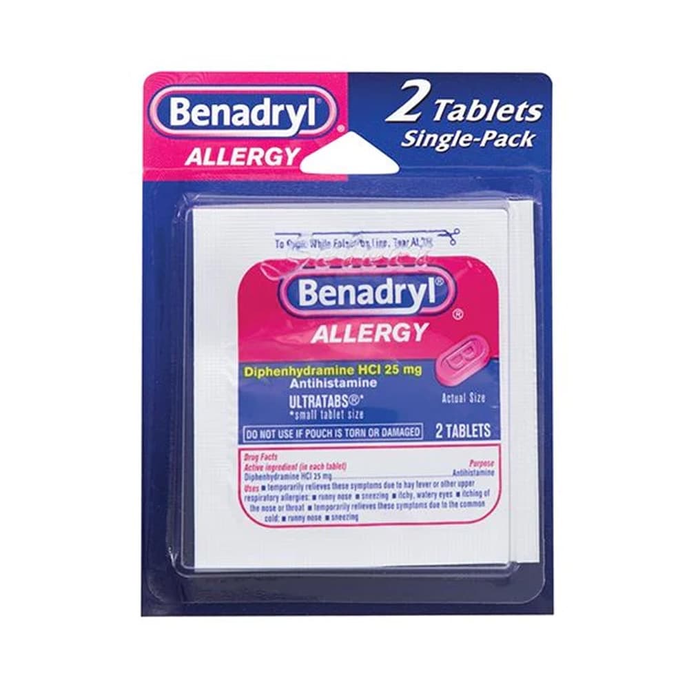 Benadryl Allergy Relief 1CT Tabs Blister (12ct) (Unit Cost 0.66)