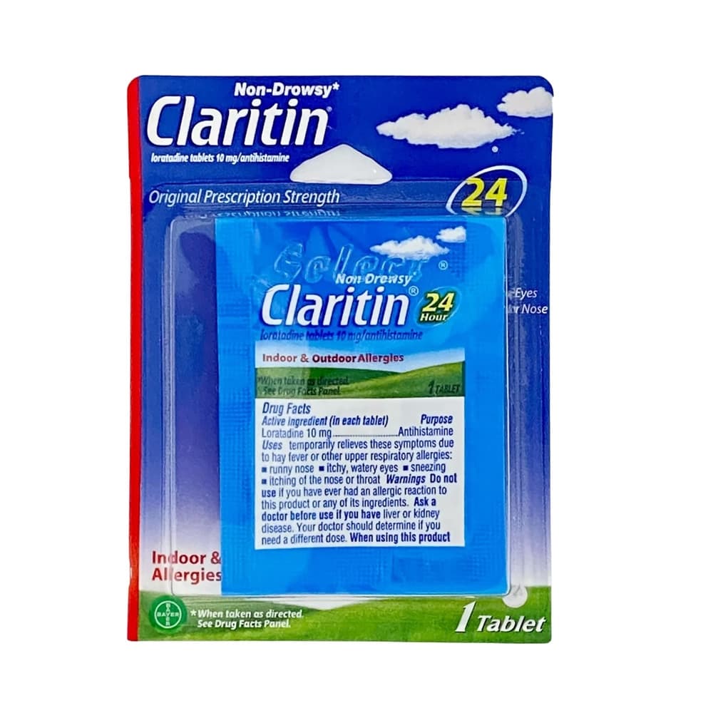 Claritin Allergy Relief 1 ct Tablets Blister (12ct) (Per Unit Cost $1.74)