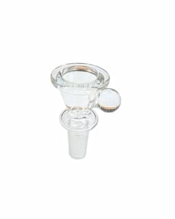 BL68 - 14MM Deep Clear Blowl With Handle With Screen  (Pack of 5) (Unit Cost $1.99)