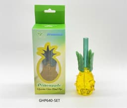 H173 - 5.5'' Pineapple Glycerin Glass Hand Pipe