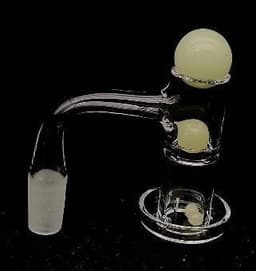 QB18 - 14mm Quarz Banger Nail Set Glow In The Dark Complete Set (Pack of 3)