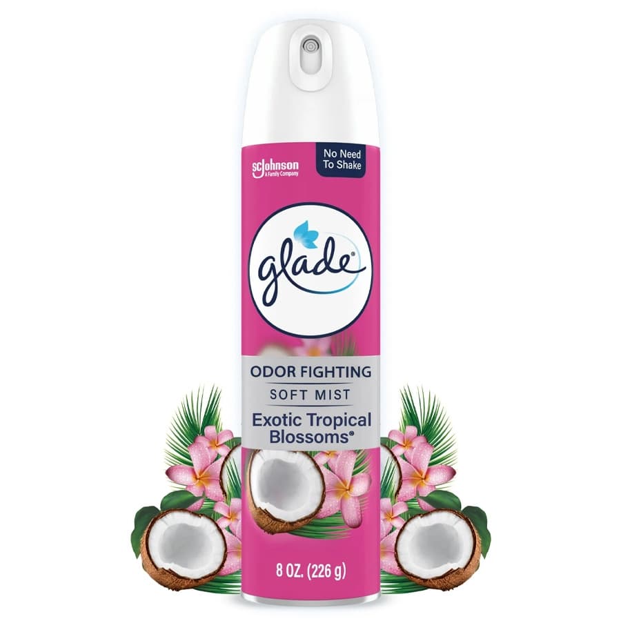 Glade Air Freshner Spray 8.3oz Tropical Blossoms (6ct) (Unit Cost $1.99)