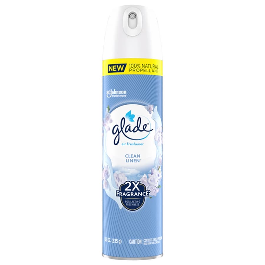 Glade Air Freshner Spray 8.3oz Clean Linen (6ct) (Unit Cost $1.99)