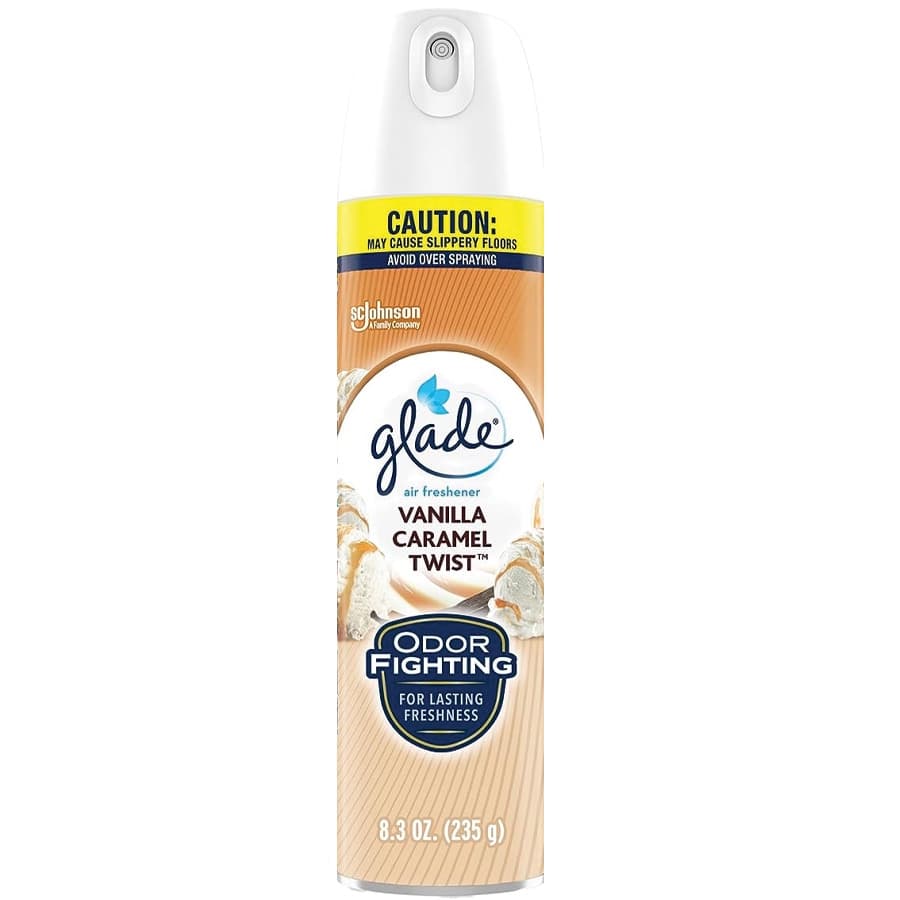 Glade Air Freshner Spray 8.3oz Vanilla Caramel Twist (6ct) (Unit Cost $1.99)