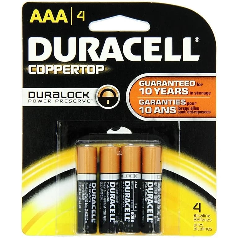 Duracell Batteries AAA4 Coppertop (18ct) (Unit Cost $2.83)