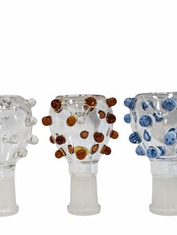 BL73 - 14MM Female Flower Beads Glass Screen Bowls (Pack of 5) (Unit Cost $2.99)