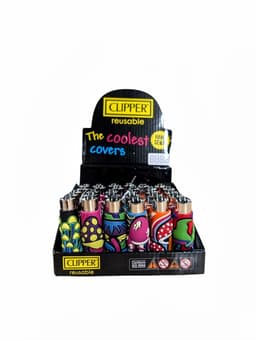CLIPPER Coolest Covers Mushroom Hand Sewn Lighters (48 ct)