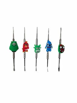 DB67 - Assorted Silicone Charcater Dabber Tool (Pack of 5) (Unit Cost $1.99)