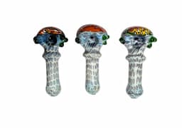 H131 - 4" Blue Wiagwag Hand Pipe (Pack of 3) (Unit Cost $6.99)
