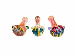 H136 - 4" Wigwag Fumed Hand Pipe (Pack of 3) (Unit Cost $7.99)