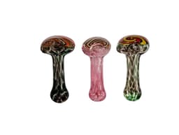 H146 - 4" Pink Wigwag Swirl Hand Pipe (Pack of 3) (Unit Cost $6.99)
