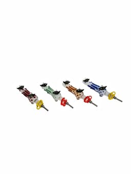 NC17 - Bumblebee Glass Honey Straw (Pack of 4) Metal Tip 10mm