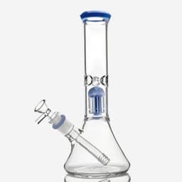 B12 - 11" Tree Perc Colored Water Pipe