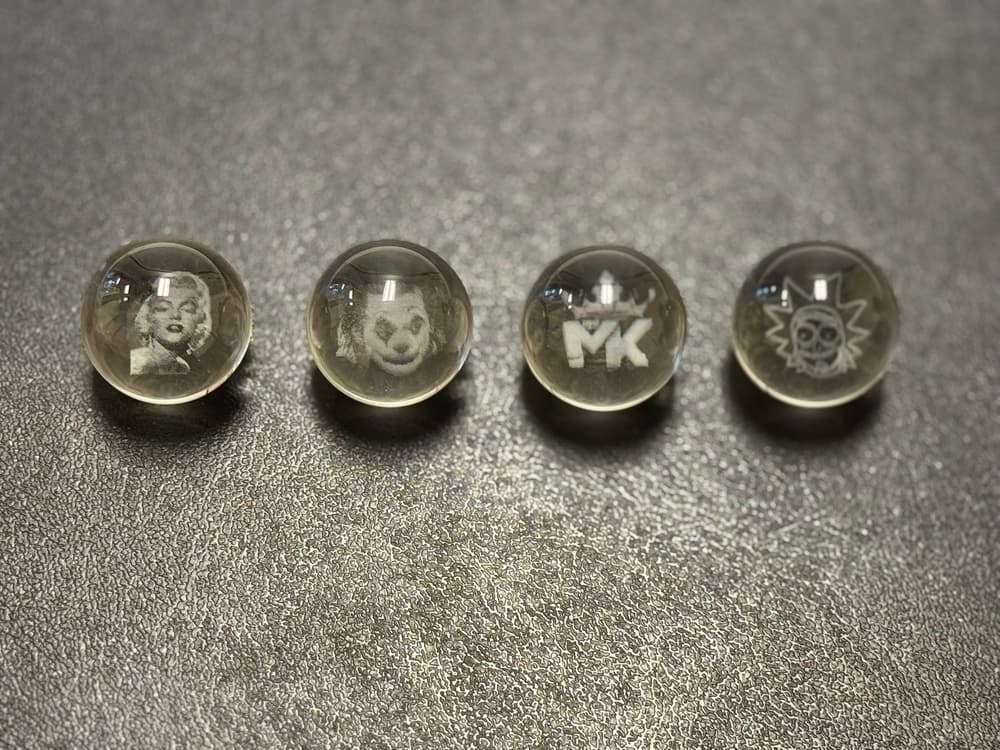 CC85 - 3D Dichro Ball Slurper Carb Cap (Pack of 5) (Unit Cost $2.99)