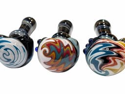 H103 - 4" Swirl Wigwag Hand Pipe (Pack of 3) (Unit Cost $7.99)