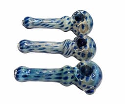 H104 - 4" Sand Blue Spotted Hand Pipe (Pack of 3) (Unit Cost $6.99)