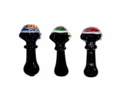 H158 - 3" Wigwag Black Out Hand Pipe (Pack of 3) (Unit Cost $6.99)