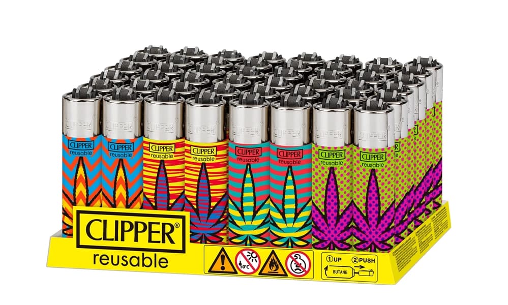 Clipper Leaves Design Lighters (Pack of 48)