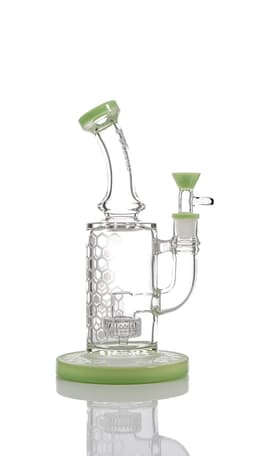MK67 - MK100 9″ Sandblasted Diamond Matrix Perc Rig